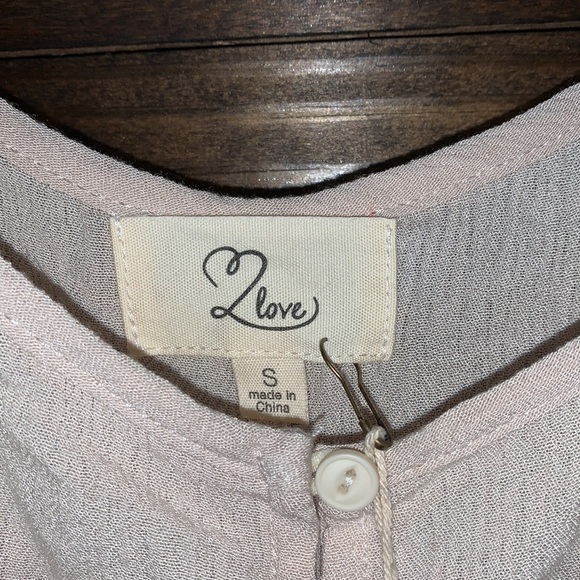 NWT Nude Romper with Lace Sleeves and Pockets - Picture 3 of 9